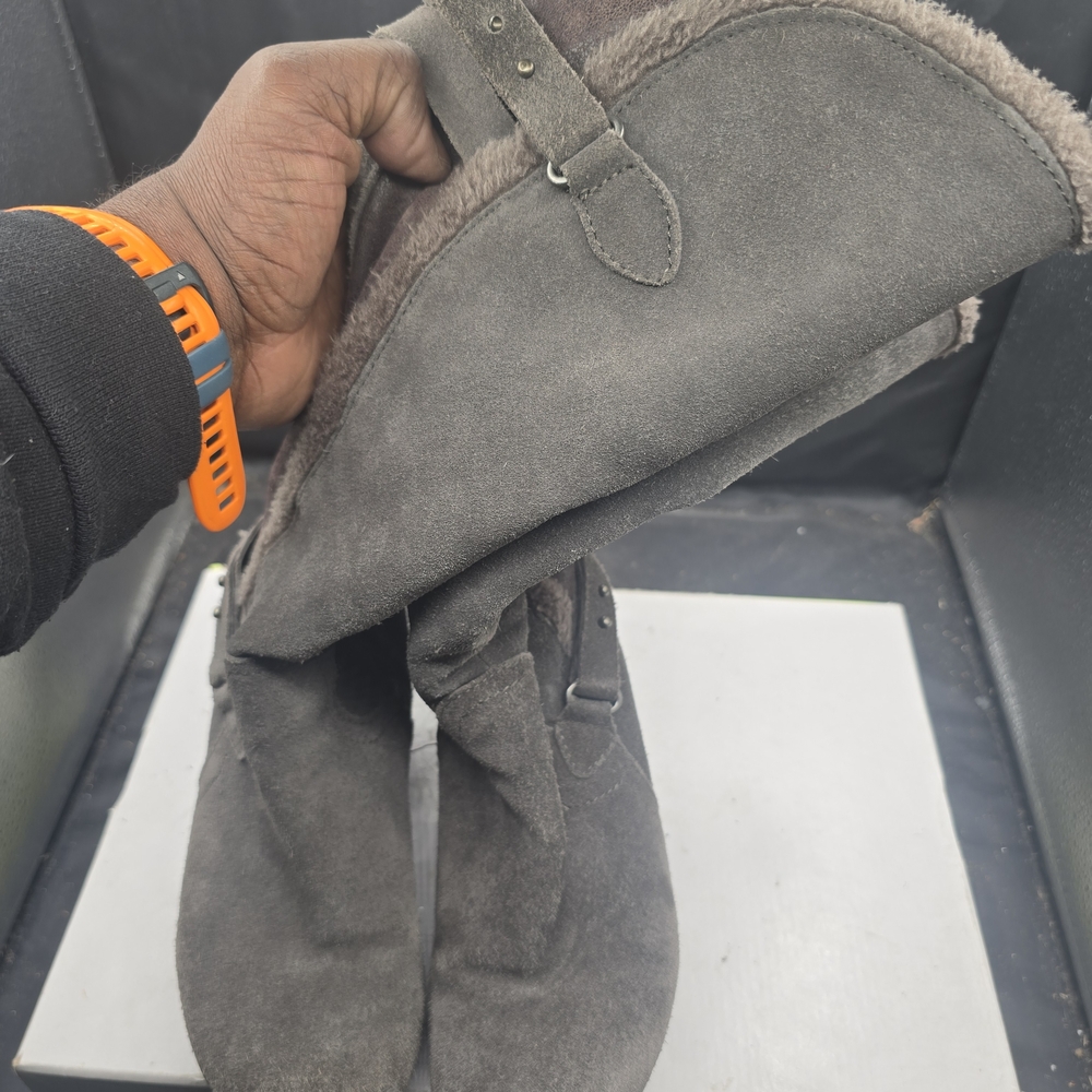 BareTraps Gray Over the Knee Boots